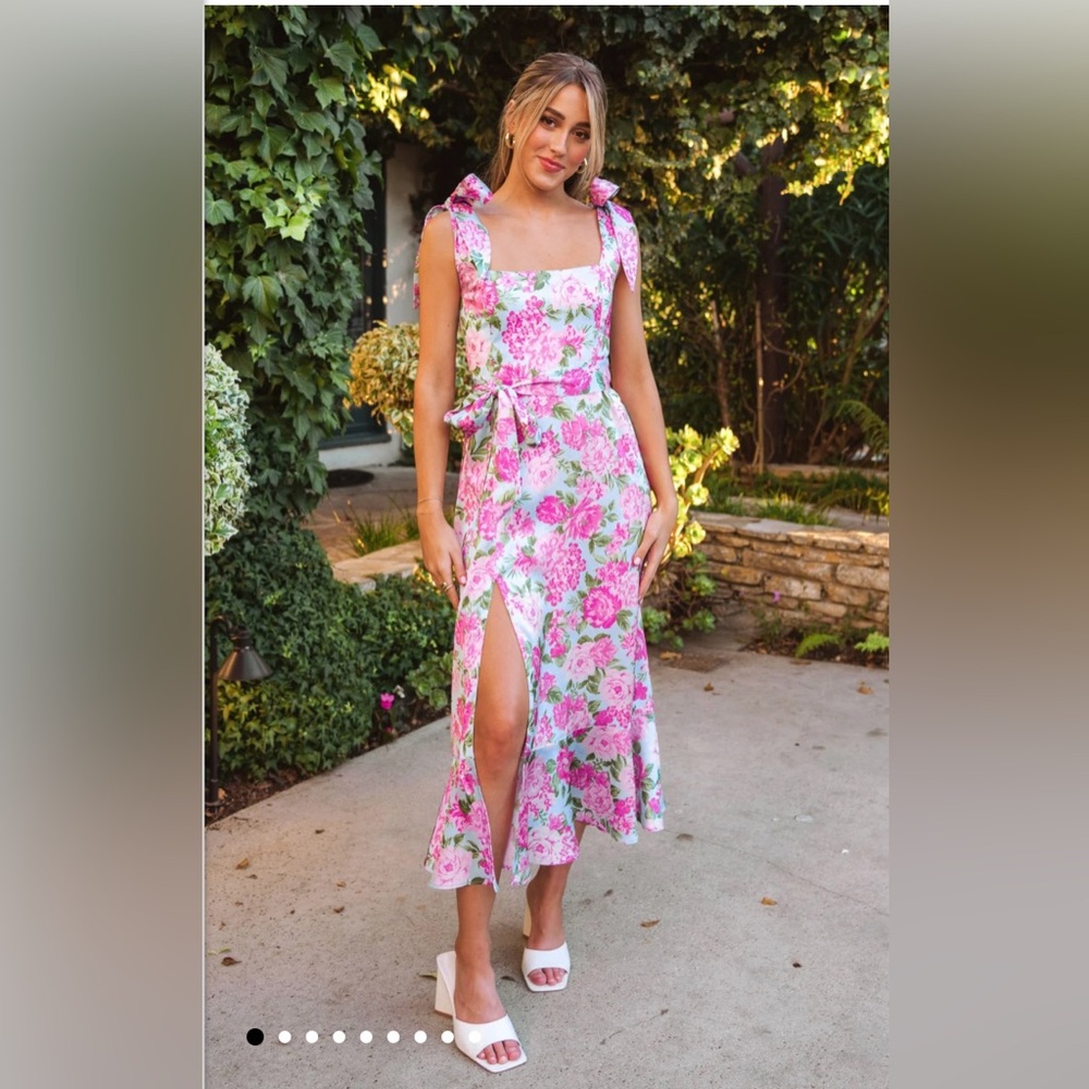 Garden Midi dress EUC in cottage floral multi